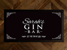 Tapis De Bar Personnalisé - Tapis De Bar Vintage Pour Fête De Gin
