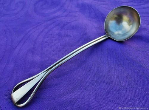 Cuillère ancienne sauce scoop - cuillère,