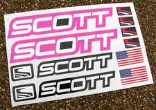 Mountain Bike MTB Cycle Cadre Stickers Autocollant Rose Pour Scott