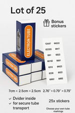 Lot de 25 boîtes de tubes à vide neuves pour 12AX7 12AU7 ECC83, etc. Stockage...