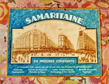 ANCIENNE AFFICHE PUBLICITAIRE CARTONNÉE " SAMARITAINE " Grands magasins 1900