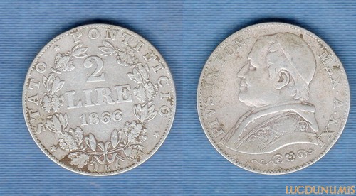 Vatican lire 1866 pivs - 1866,