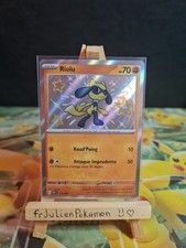 Riolu 173/091 Destinées de Paldea (EV4.5) Shiny Holo NM FR Carte Pokemon