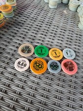 Lot De 8  Ancien Jetons Casino Royat Vichy 