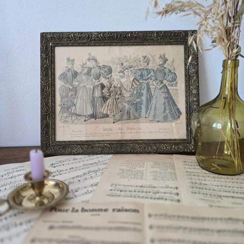 Cadre ancien journal des - ancien,