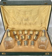 SERVICE A LIQUEUR EN ARGENT E PUIFORCAT VERRERIE CRISTAL