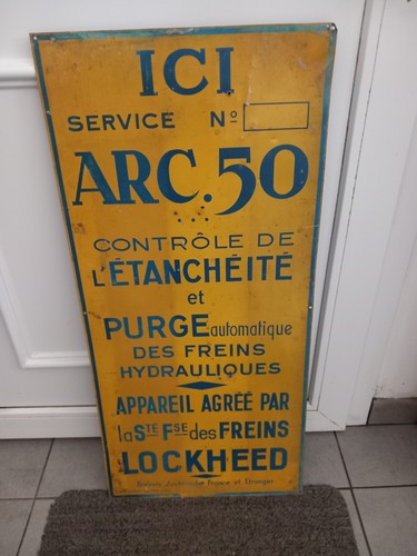 Tole publicitaire lockheed - tole,