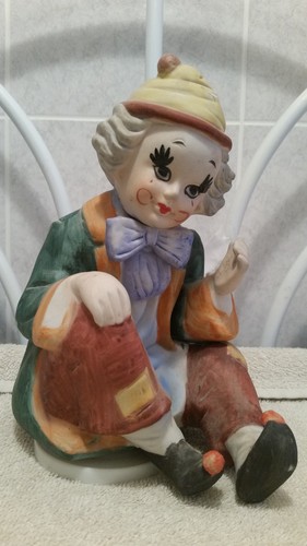 Vintage clown music box - clown,