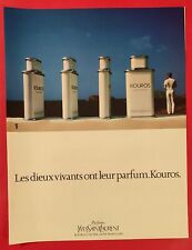 Publicité de presse: 1984 - Parfum Homme KOUROS de Yves SAINT LAURENT