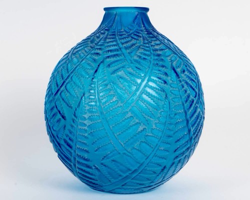 Vase espalion verre bleu - vase,