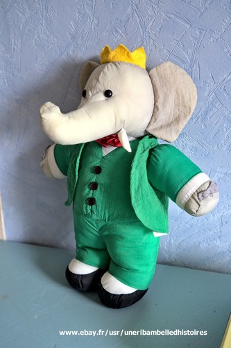 Peluche doudou babar - peluche,