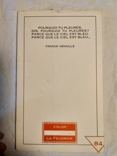 Pourquoi pleures dis - pourquoi,
