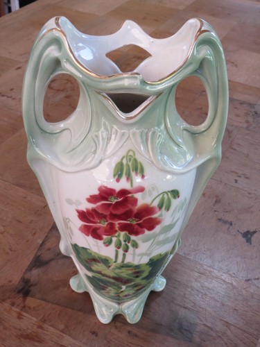 Vase barbotine luneville - vase,