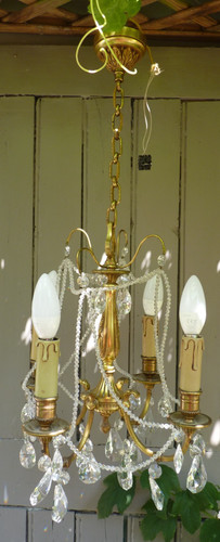 Lustre pampilles cristal - pampilles,