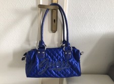 Sac A Main Guess Femme Bleu Électrique Satiné Vintage Jamais Porté