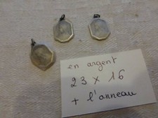 lot 3 médaille en argent fab ancienne SAINTE VIERGE silver medals 1960 signée AP