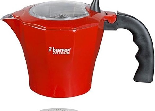 Carafe rouge moka bestron - moka,