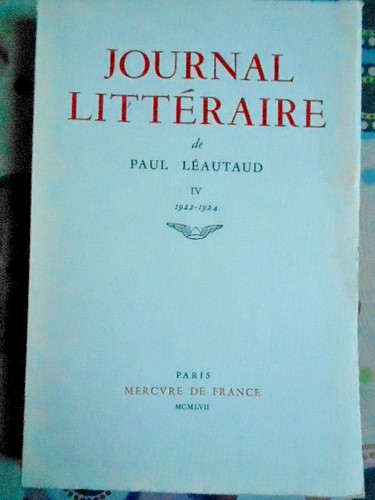 Paul léautaud journal - léautaud‎, ‎journal