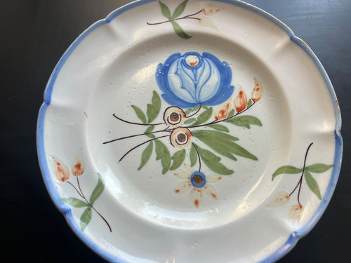 Assiette faience les islettes - faience,