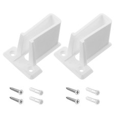  2PCS RV Fenêtre Cadre de support en plastique avec vis Drapery Porte-traits
