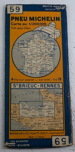 Carte michelin 1930 - n°, st