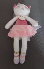 S11 / chat indien blanc tutu rose fais un voeu DOUDOU ET COMPAGNIE