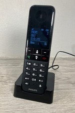 Philips D455 Téléphone Fixe Sans Fil DECT Combiné + Base de Recharge avec Câbles