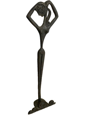 Sculpture bronze déesse - bronze,