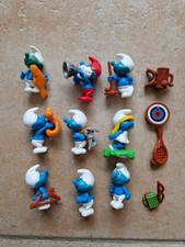 schtroumpf kinder   9 figurines demontable avec accessoire