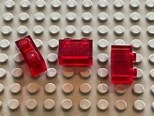 3 x LEGO TrRed brick 1 x 2 ref