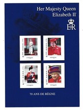 Reine Élisabeth II Timbres /Queen Elizabeth II  FRANCE Collector  limited issue