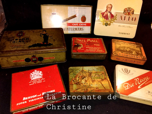 Lot anciennes boites en - lot,