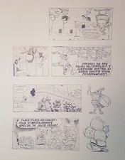 Astérix, bleu de coloriage livret publicitaire Mac Do, plaque d’impression n°2 