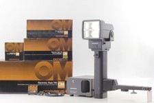 Flash Olympus T45 avec batterie pour OM-1 OM-2 OM-3 OM-4 JAPAN [Top MINT in Box]