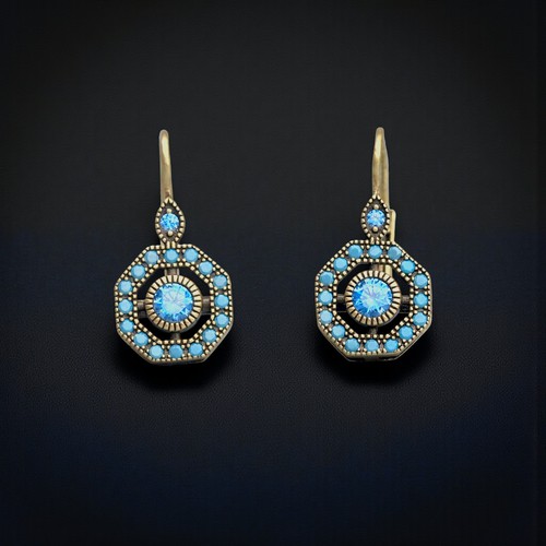 Boucles oreilles doré - boucles,