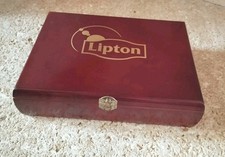 BOÎTE A THÉ " LIPTON " COFFRET DE 8 COMPARTIMENTS (VIDES)