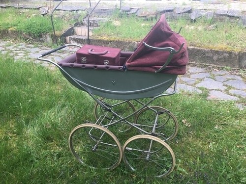 Ancien landeau vintage - ancien,