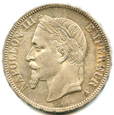 magnifique 5 francs argent