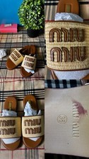 Claquette miu miu beige neuf