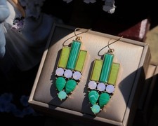 Boucles oreilles art deco - boucles, d'oreilles
