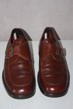 RED SHOES VINTAGE Derby Boucles Cuir  Marron Foncé T 43 TBE