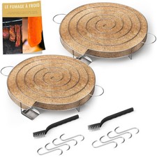 2 X Générateur 30 cm/Serpentin de Fumée Froide pour Fumoir Viande et Poisson ...