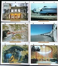 Lot de 6 Fiches Trains Tourisme & Culture Ferroviaire; De Bugatti à Gresley