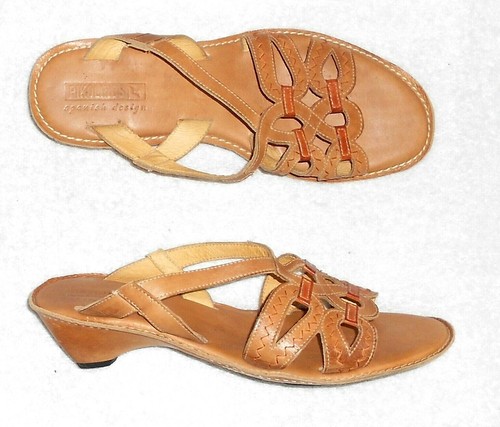 Pikolinos mules cuir camel - mules,