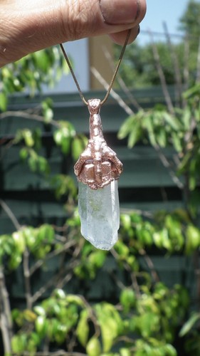 Collier cristal cuivre - cristal, de