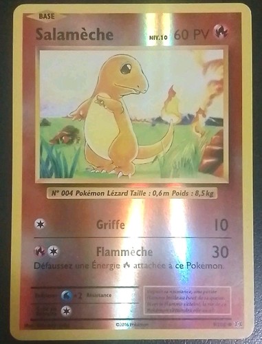 Carte pokémon salamèche - carte,