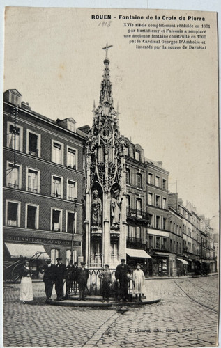 Cpa rouen fontaine - fontaine, de