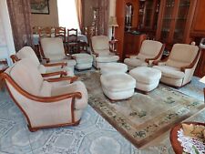 Fauteuils + Poufs assortis