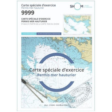 CARTE MARINE SHOM 9999 NSG PLIEE - Speciale Permis Hauturier Alciumpeche