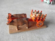 Vintage Wood Two Bulls Pulling